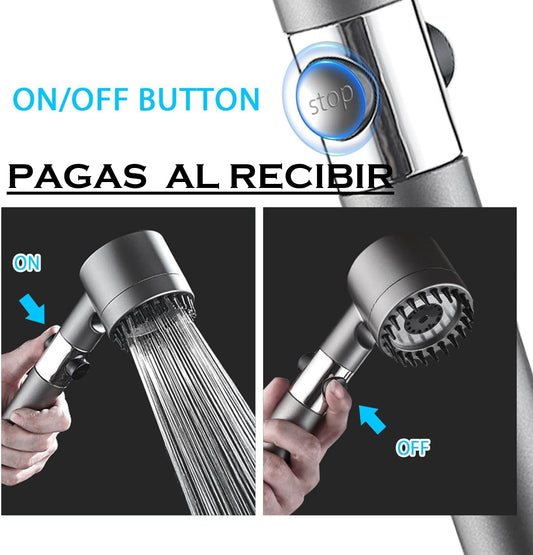 Cabezal De Ducha Alta Presion Redonda Re